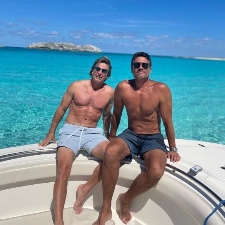 Louis Aguirre and Matt Macdonald on their lavish yacht in Exumas Island. How old is Local 10 news anchor, Louis?